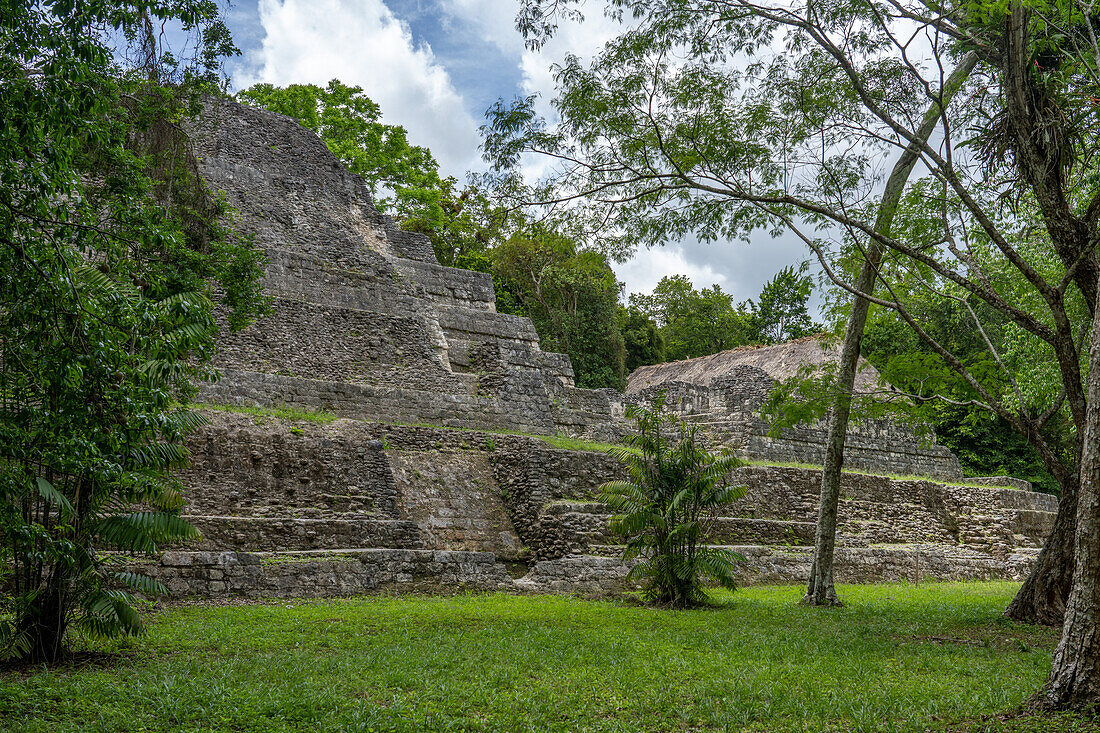 The North Acropolis in the Mayan ruins in Yaxha-Nakun-Naranjo National Park,Guatemala.