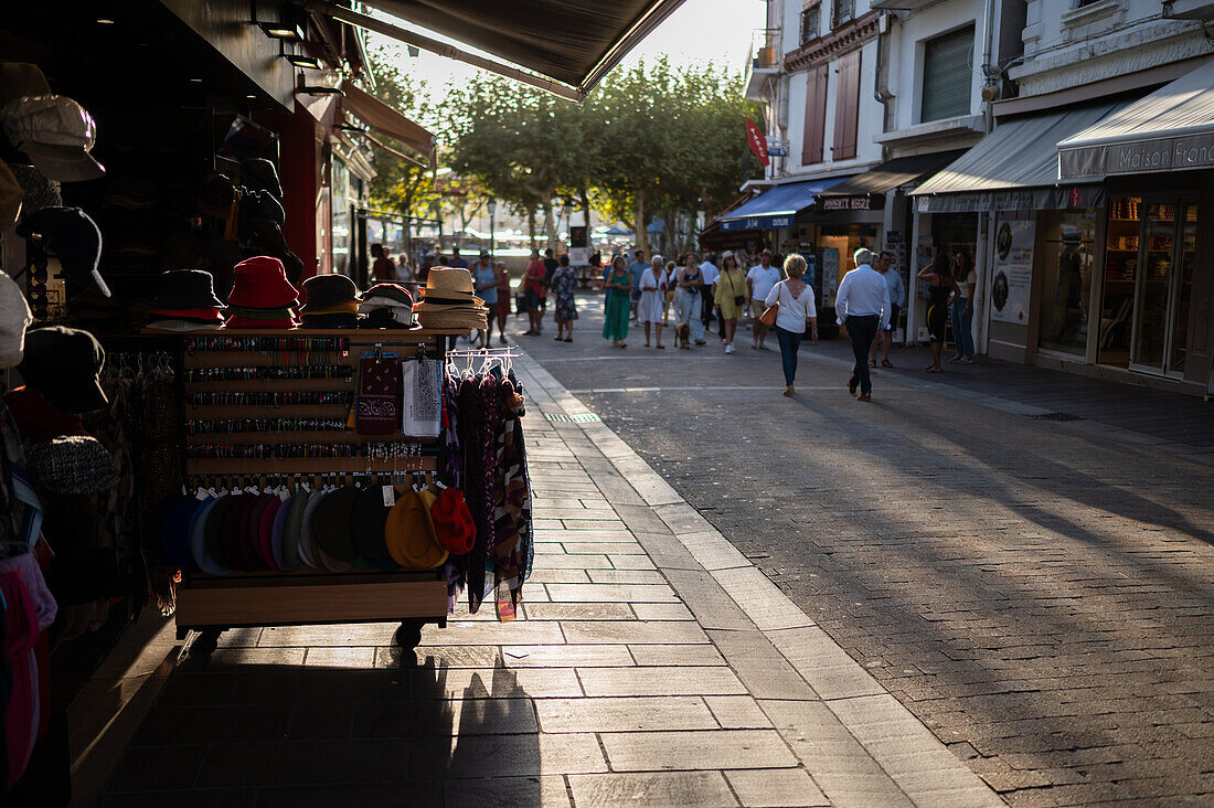 Saint Jean de Luz,fishing town at the mouth of the Nivelle river,in southwest France’s Basque country