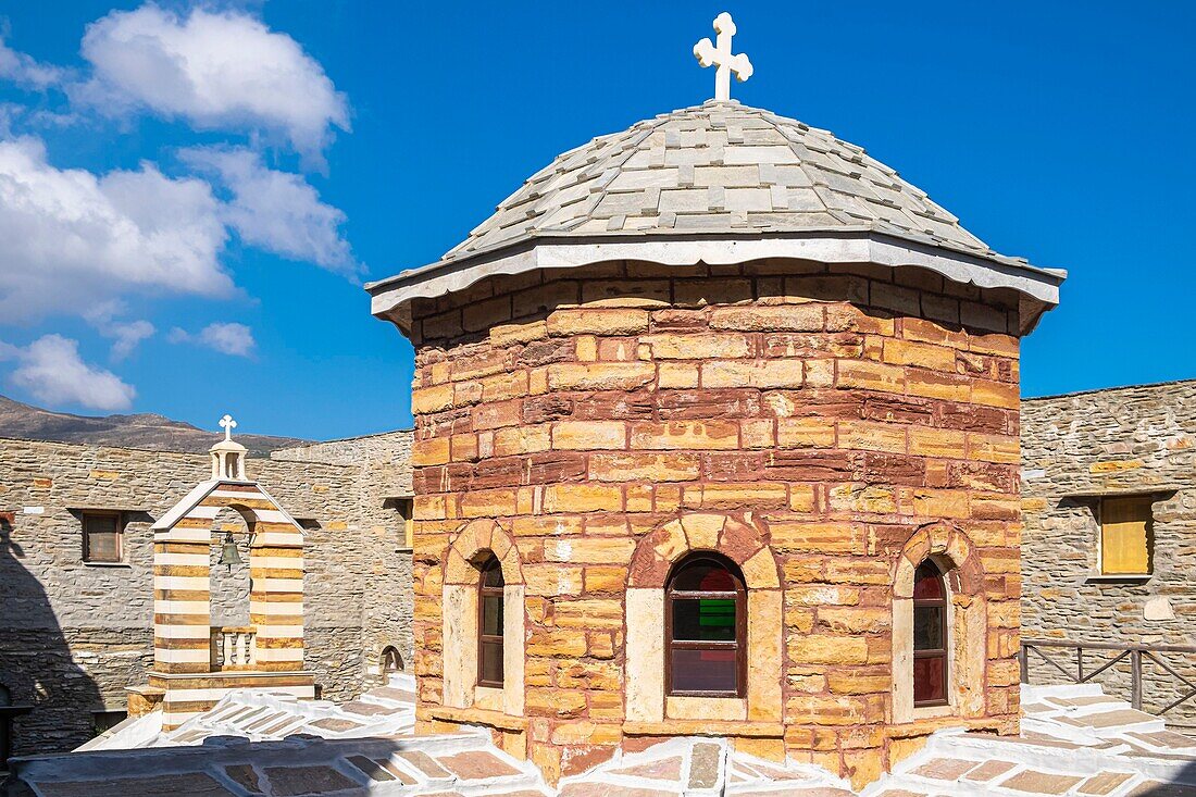 Greece, Cyclades archipelago, Andros island, Agios Nikolaos monastery