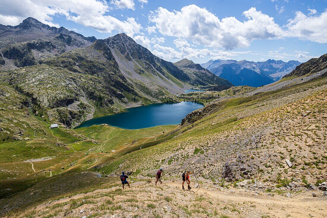 Frankreich, Alpes-Maritimes, Nationalpark Mercantour, Wanderseen Vens am Fer-Pass, der große See Superior (2325m)