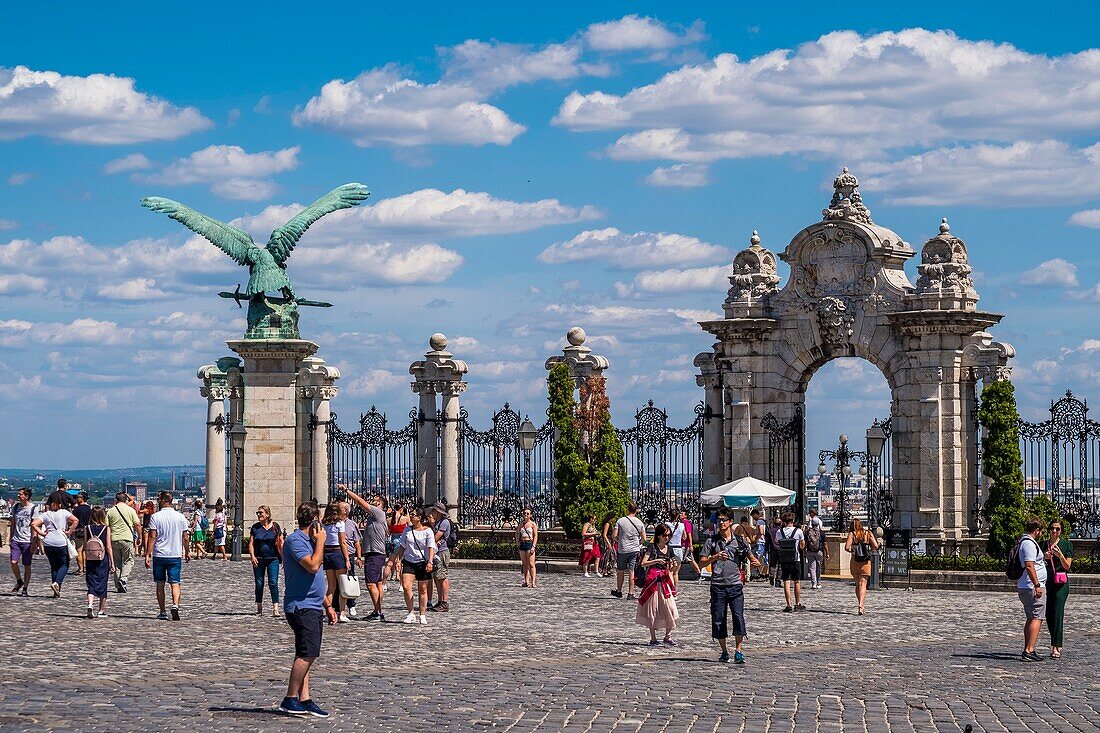 Hungary, Budapest, The Budavár Palace or Buda Castle Palace, UNESCO World Heritage Site