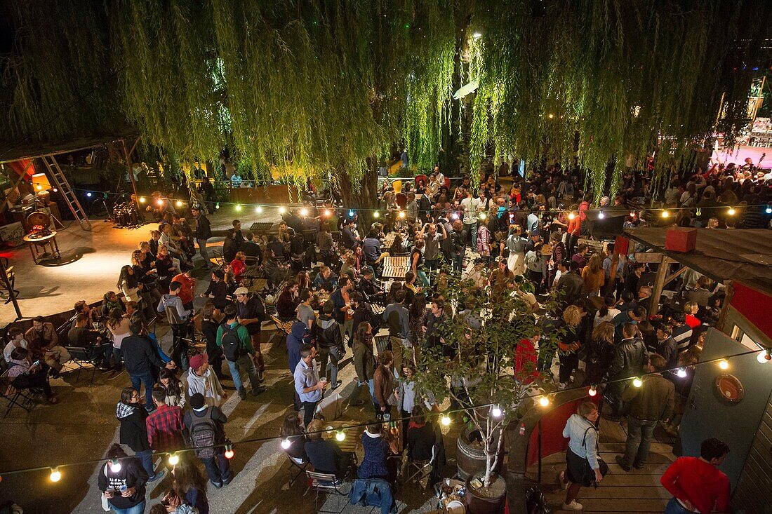 Frankreich, Indre et Loire, Loire-Tal, das von der UNESCO zum Weltkulturerbe erklärt wurde, Tours, Taverne, die Guinguette am Rande der Loire