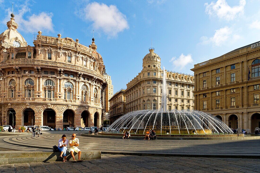 Italien, Ligurien, Genua, Piazza Raffaele De Ferrari