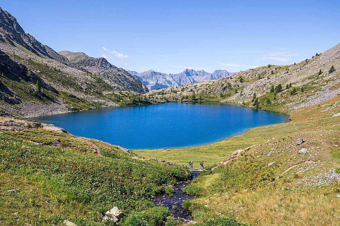 France, Alpes-Maritimes, Mercantour National Park, the lakes of Vens, the great lake superior (2325m)