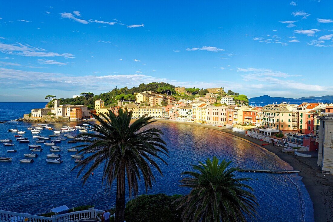 Italien, Ligurien, Provinz Genua, Riviera di Levante, Sestri Levante, Bucht der Stille (Baia del Silenzio)