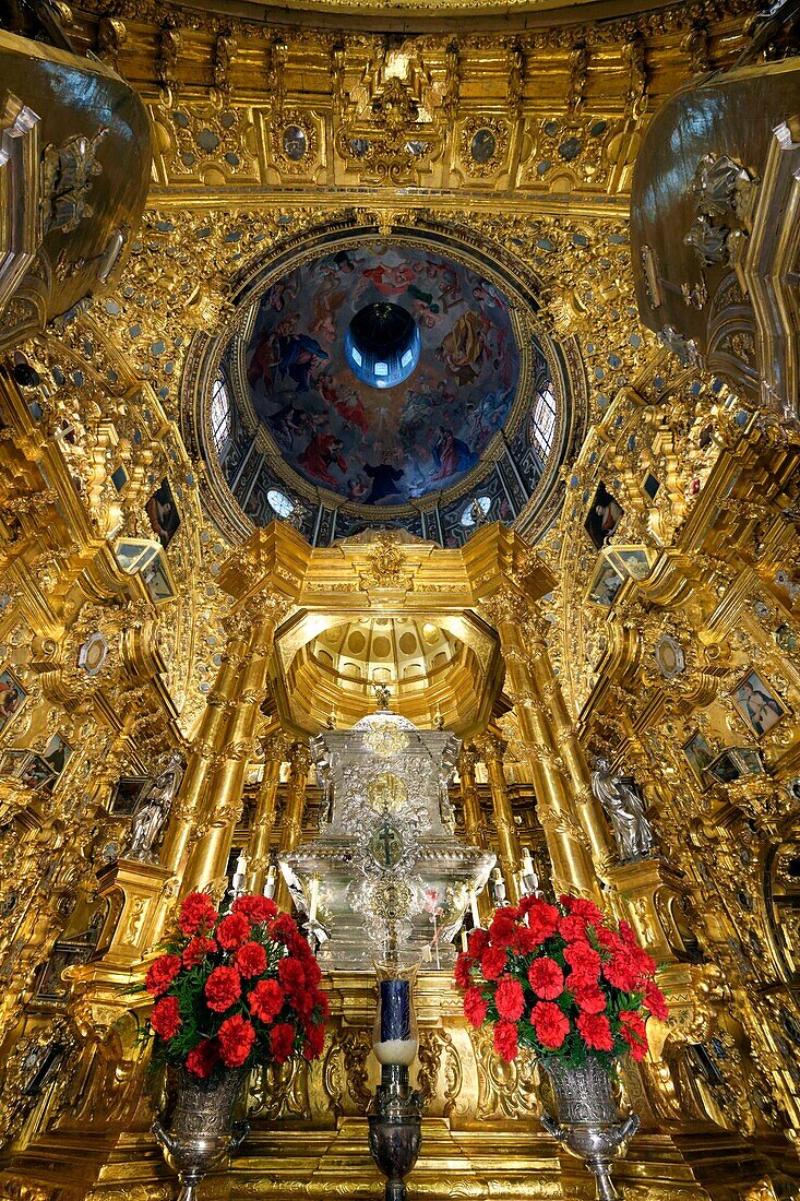 Spanien, Andalusien, Granada, Camarín de la Basílica de San Juan de Dios, (Ankleideraum der Basilika des Heiligen Johannes von Gott)