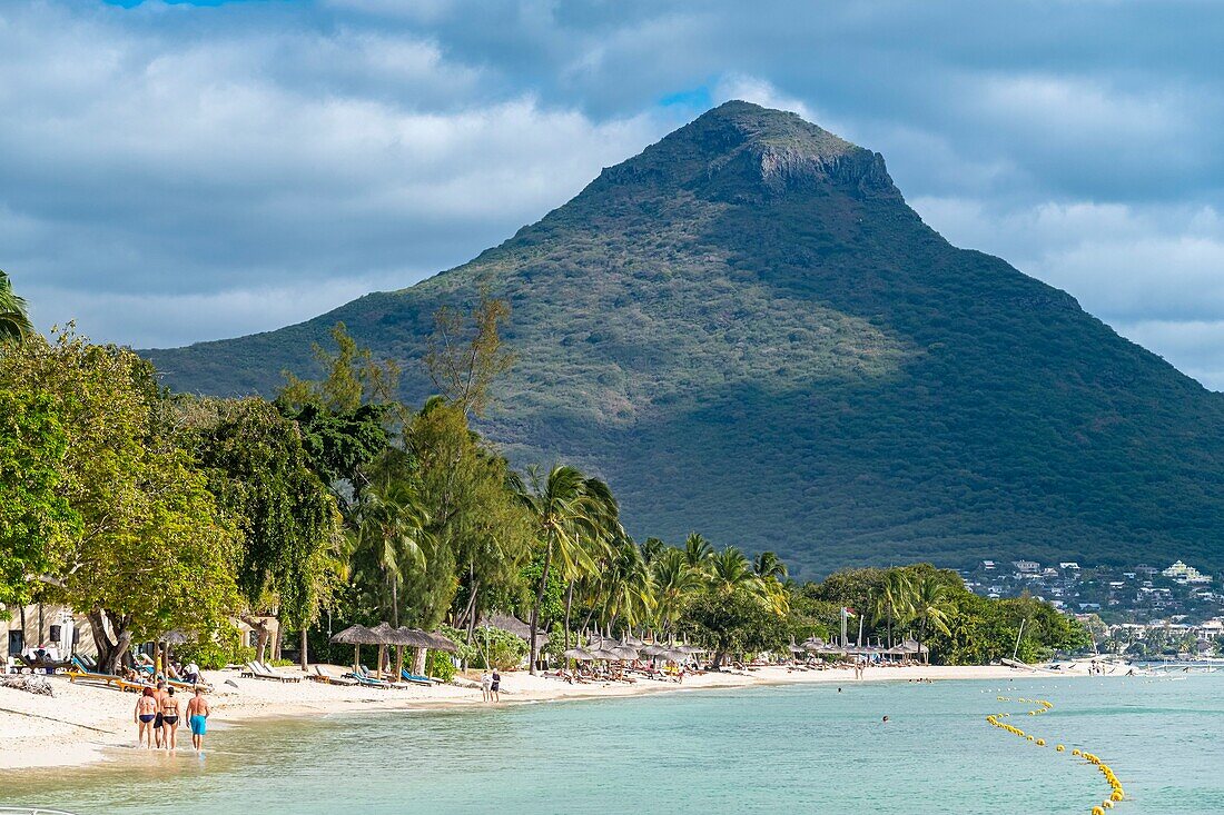 Mauritius, Bezirk Riviere Noire, Strand von Flic en Flac