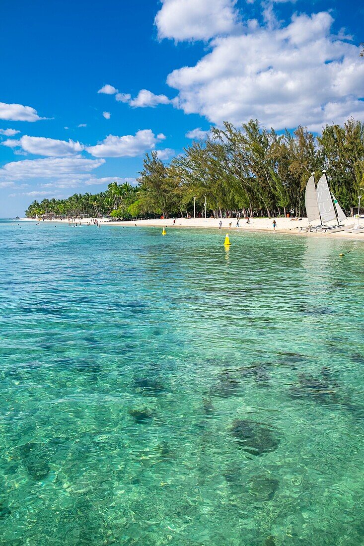 Mauritius, Bezirk Riviere Noire, Strand von Flic en Flac