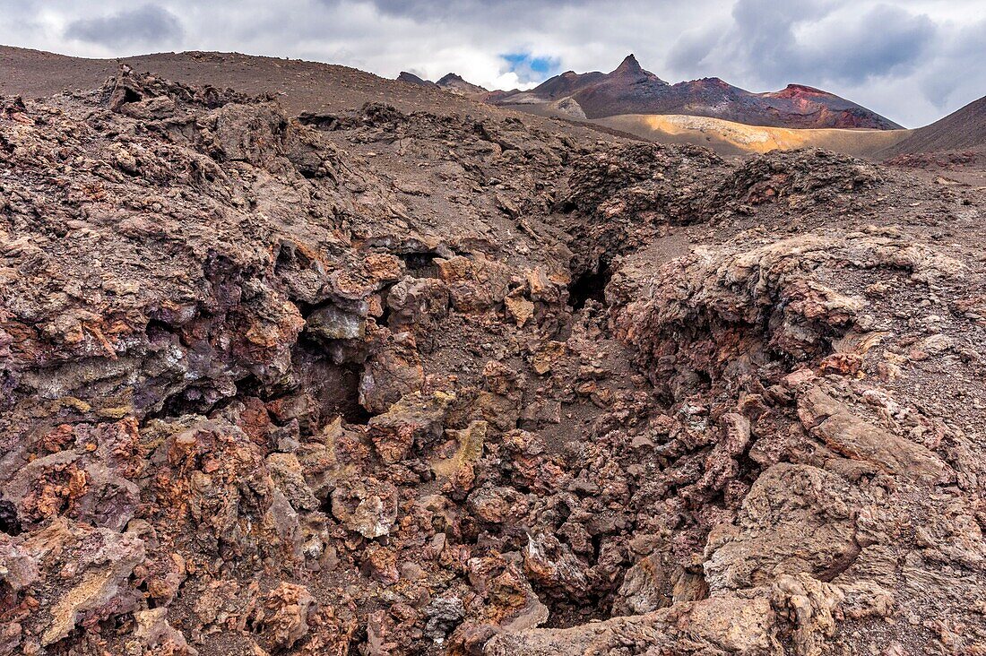 Ecuador, Galapagos Archipel, Weltkulturerbe der UNESCO, Insel Isabela (Albemarie), Vulkan Chico