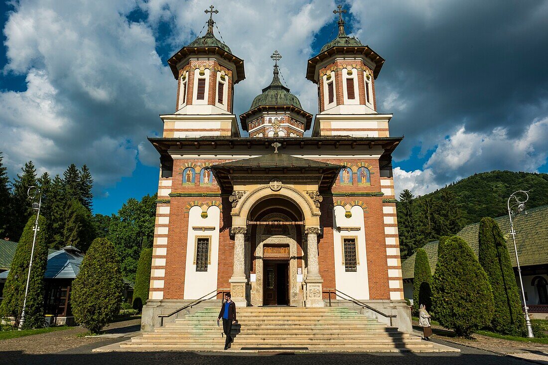 Romania, Prahova County, Sinaia, Sinaia Monastery founded in 1695 by Prince Mihail Cantacuzino