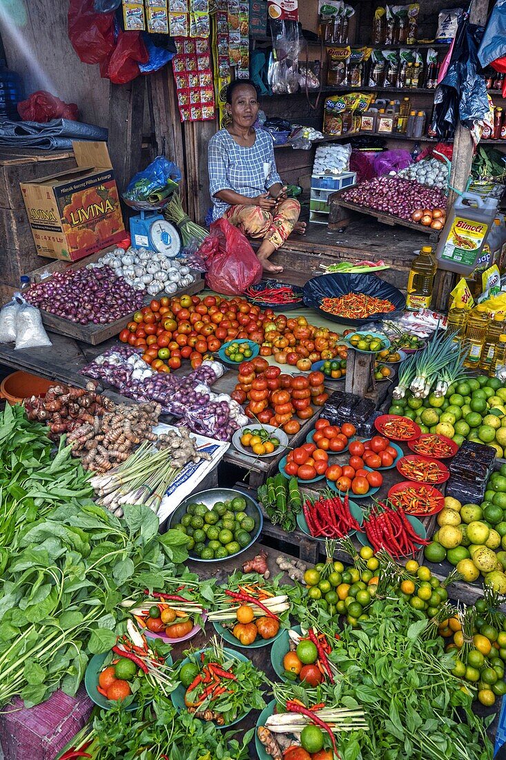 Indonesien, Papua, Jayapura, Gemüsemarkt