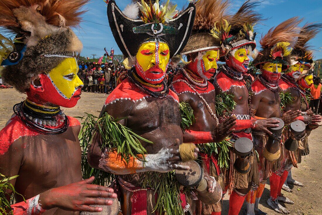 Papua New Guinea, National Capitale district, Port Moresby, Jack Pidik Park, Independence Festival held every year mid-September, group from Huli tribe