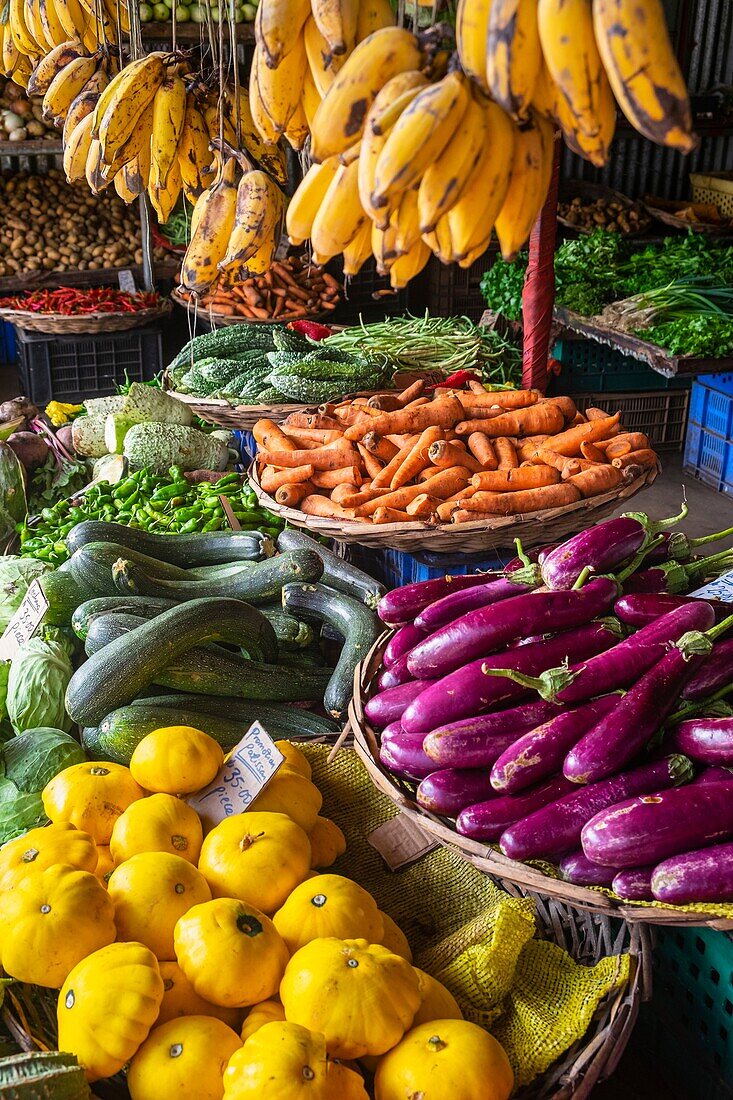 Mauritius, Bezirk Rivière du Rempart, Goodlands, Obst- und Gemüseladen