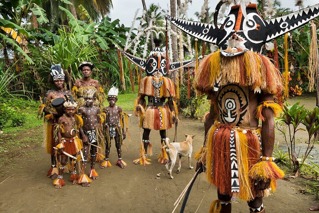 Papua New Guinea, Gulf Province, Toare Village, traditional festival called sing-sing, Hivi Hokore Mask and Pepe Cultural group