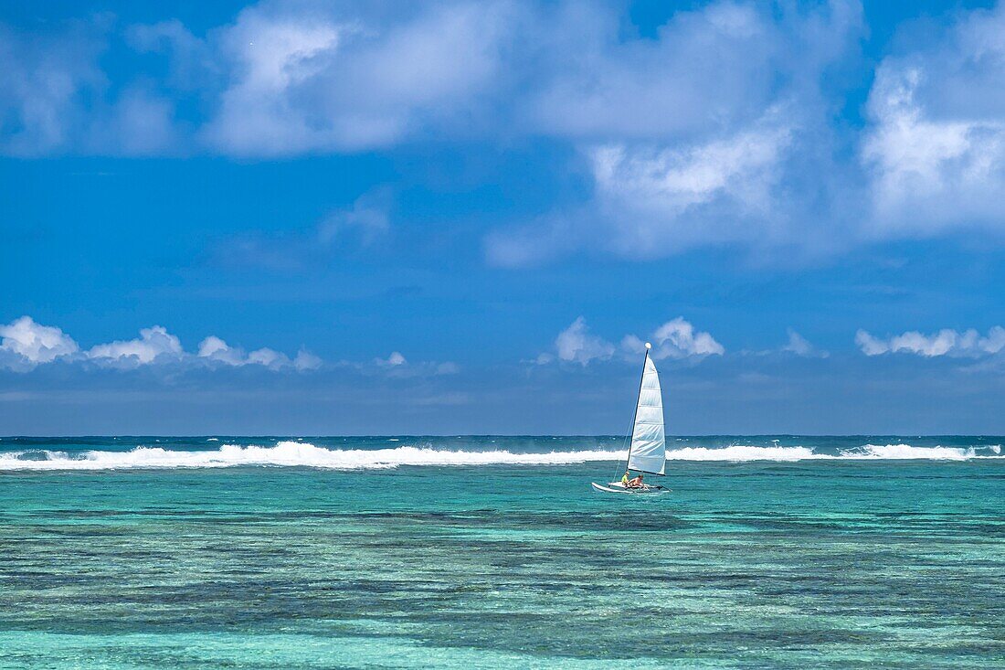 Mauritius, Bezirk Flacq, Strand von Quatre Cocos