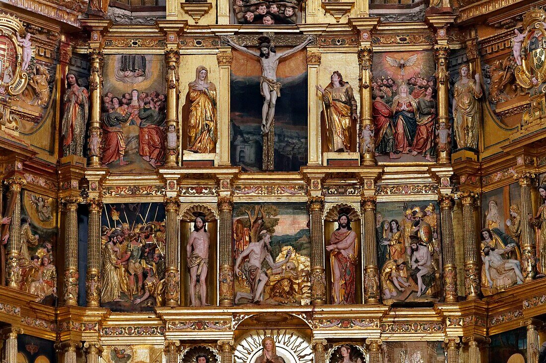 Spain, Andalusia, Granada, San Geronimo monastery, the church, altarpiece (retable)