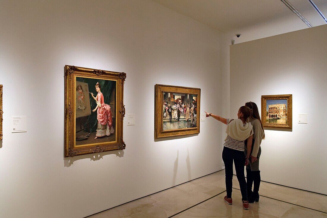 Spanien, Andalusien, Costa del Sol, Málaga, das Carmen-Thyssen-Museum in Málaga, das teilweise in einem vollständig renovierten Renaissancepalast, dem Palacio de Villalon, untergebracht ist