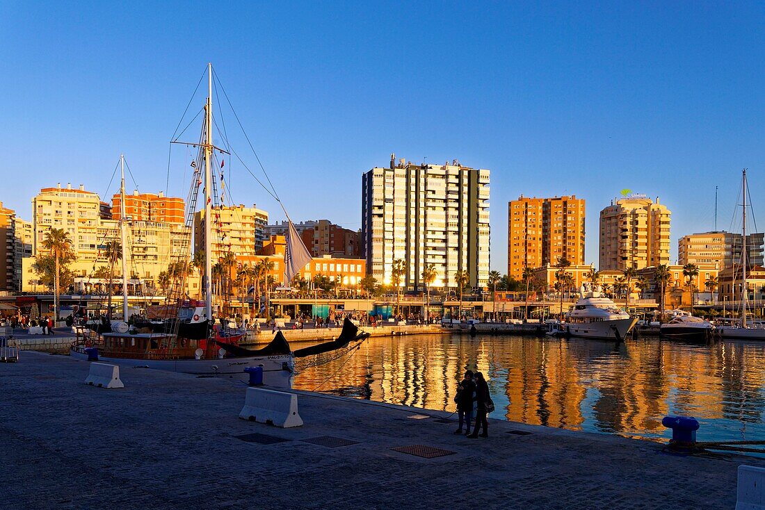 Spanien, Andalusien, Costa del Sol, Malaga, der Hafen