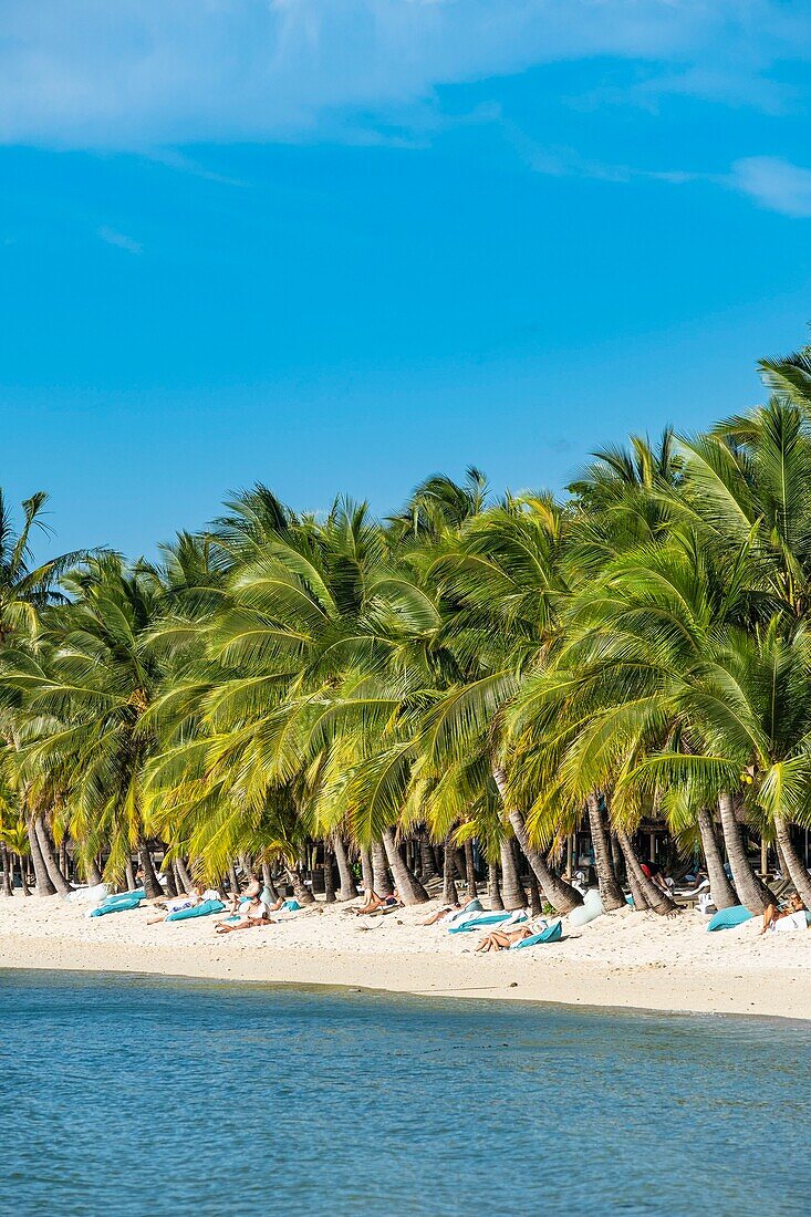 Mauritius, Bezirk Riviere Noire, Strand Morne vor dem Luxushotel Dinarobin Beachcomber Golf Resort & Spa