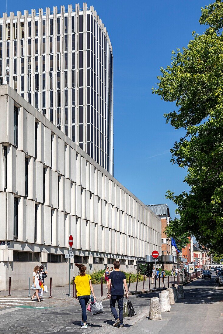 Frankreich, Nord, Lille, Avenue du Peuple Belge, Gerichtsgebäude