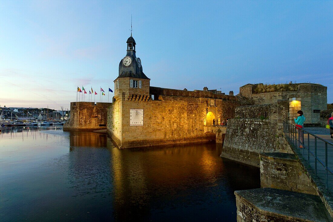 France, Finistere, Concarneau, ville close (walled town)