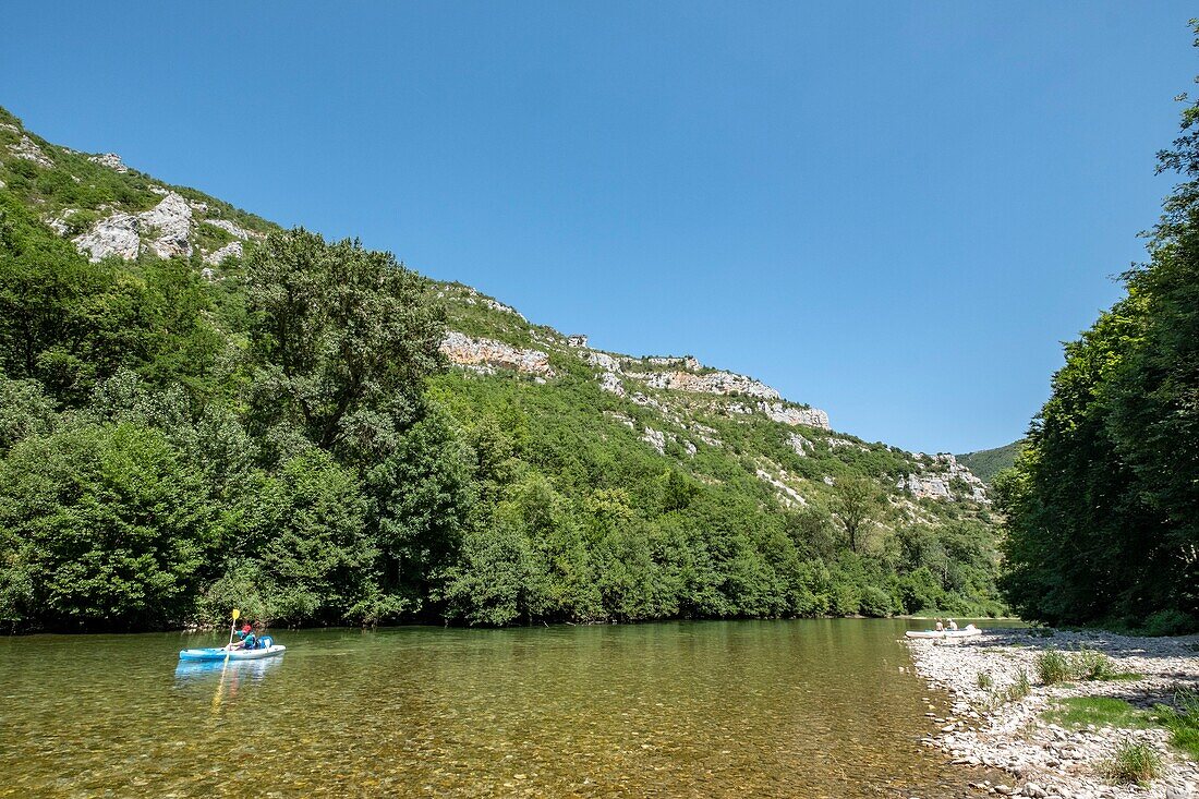 France, Lozère, Gorges du Tarn, kayak