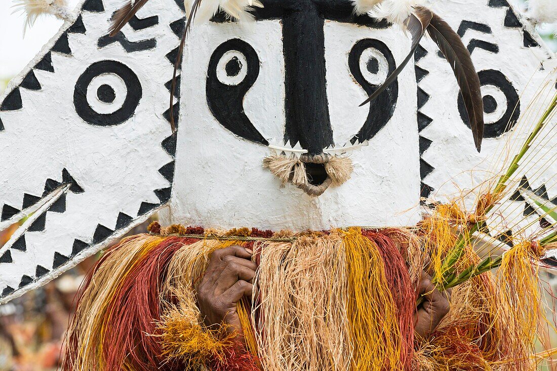 Papua New Guinea, Gulf Province, Toare Village, traditional festival called sing-sing, Pipi Mask and Ehore Cultural group