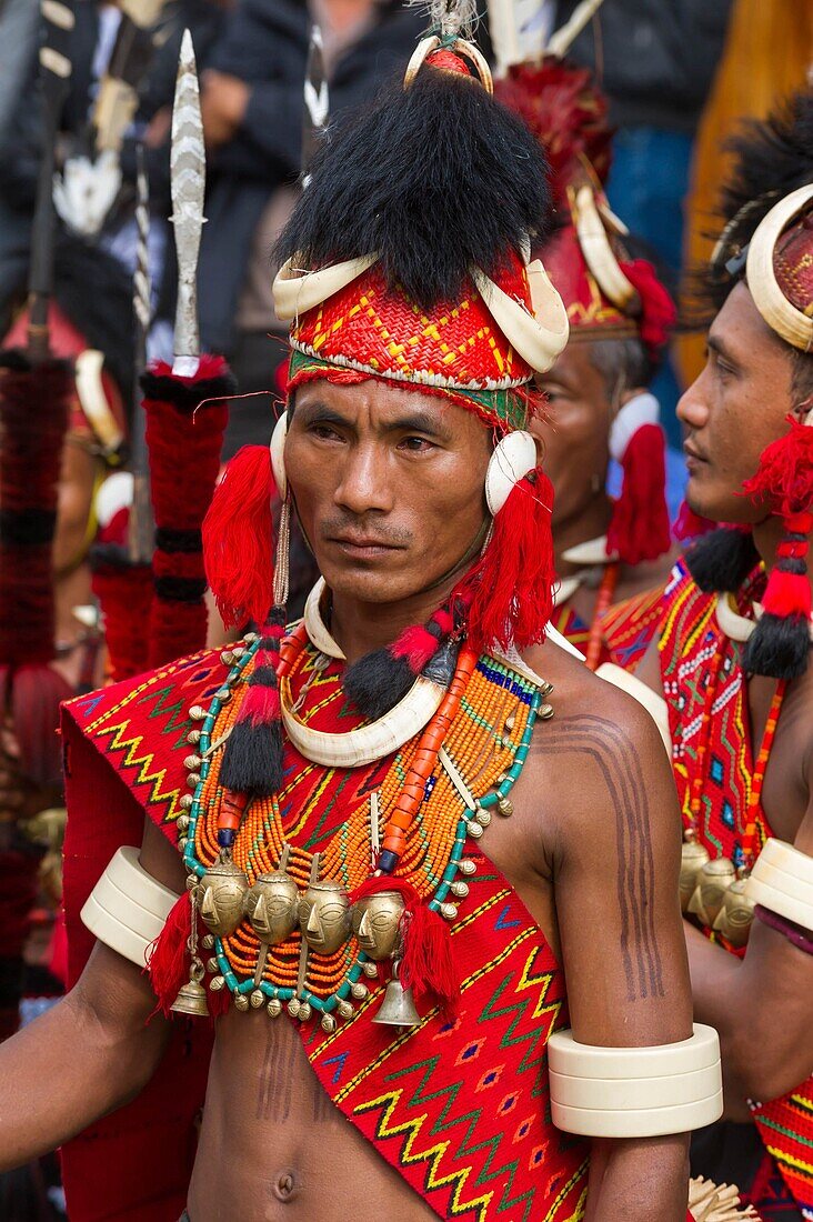 India, Nagaland, Kisima, naga Hornbill festival