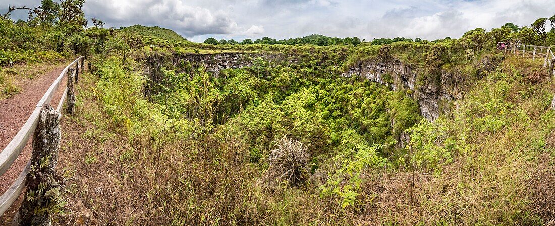 Ecuador,Galapagos-Archipel,von der UNESCO als Welterbe eingestuft,Insel Santa Cruz,Zwillingskrater (Los Gemelos)