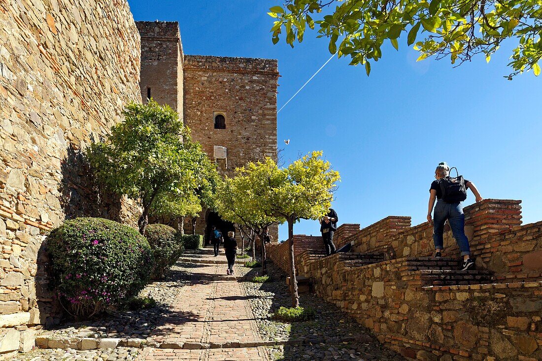 Spain, Andalusia, Costa del Sol, Malaga, Alcazaba