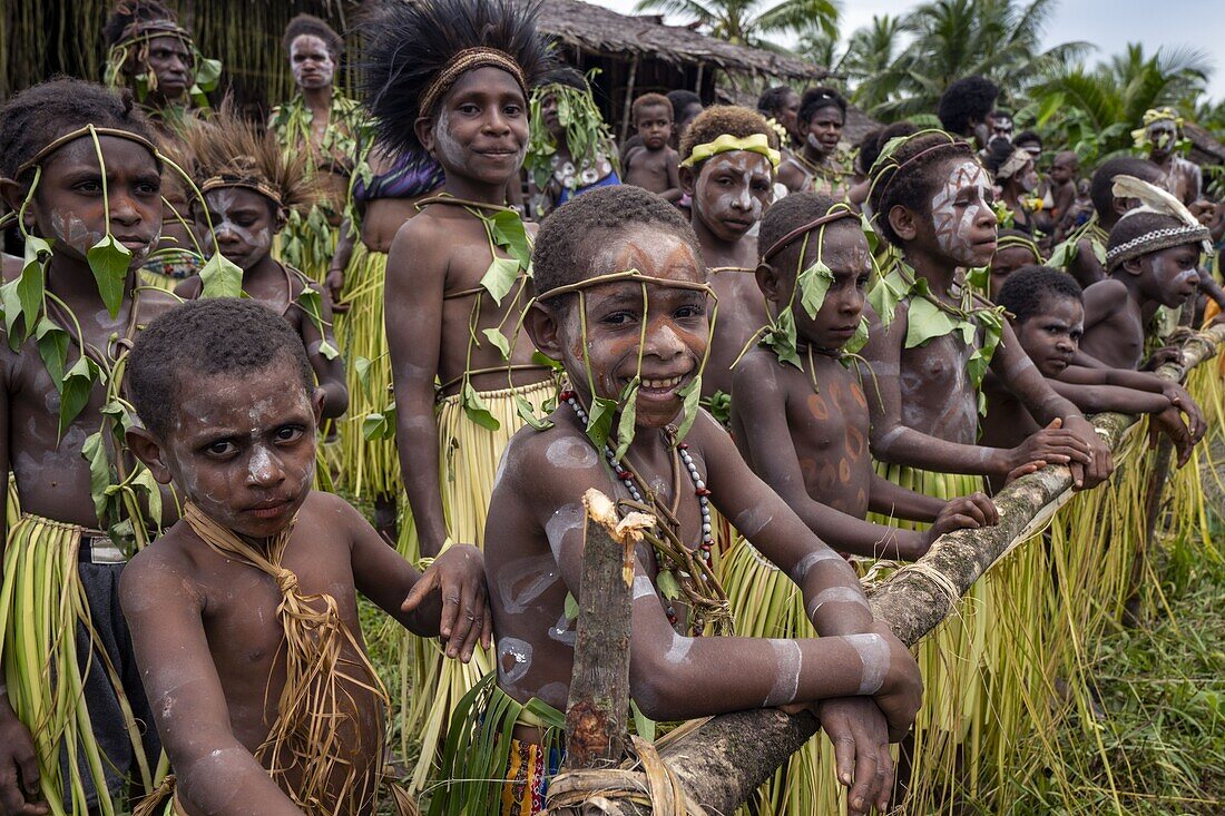 Indonesien,Papua,Bezirk Asmat,Dorf Per,Pfahlzeremonie