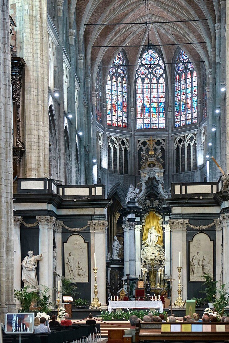 Belgium, East Flanders, Ghent, Choir of Saint Bavon Cathedral (Sint Baafs Cathedral)