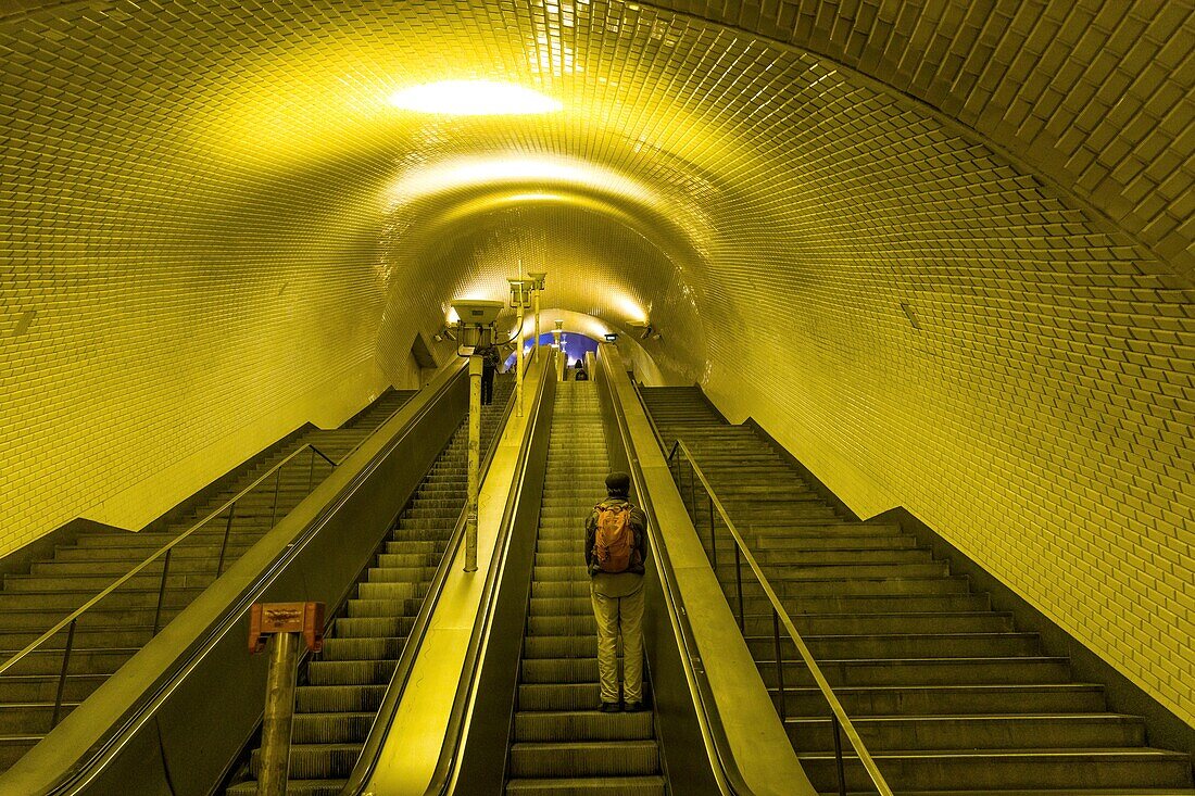 Portugal, Lisbon, in the metro