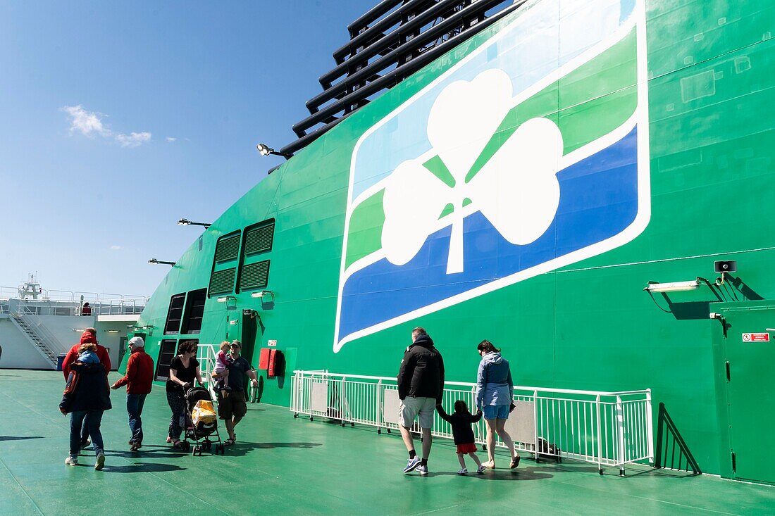 Irland,an Bord eines Schiffes von Irish Ferries,Überquerung des Ärmelkanals