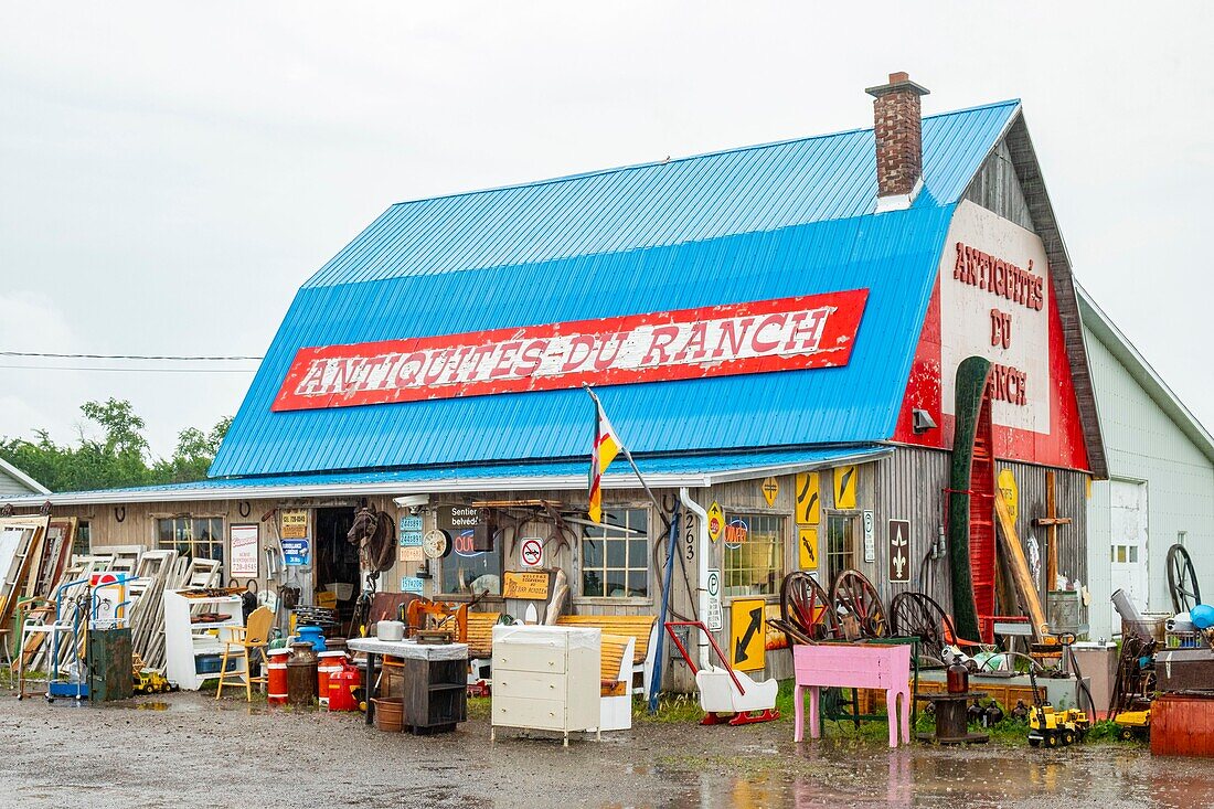 Kanada,Provinz Quebec,Metabetchouan Lac a la Croix,Antiquitäten auf der Ranch