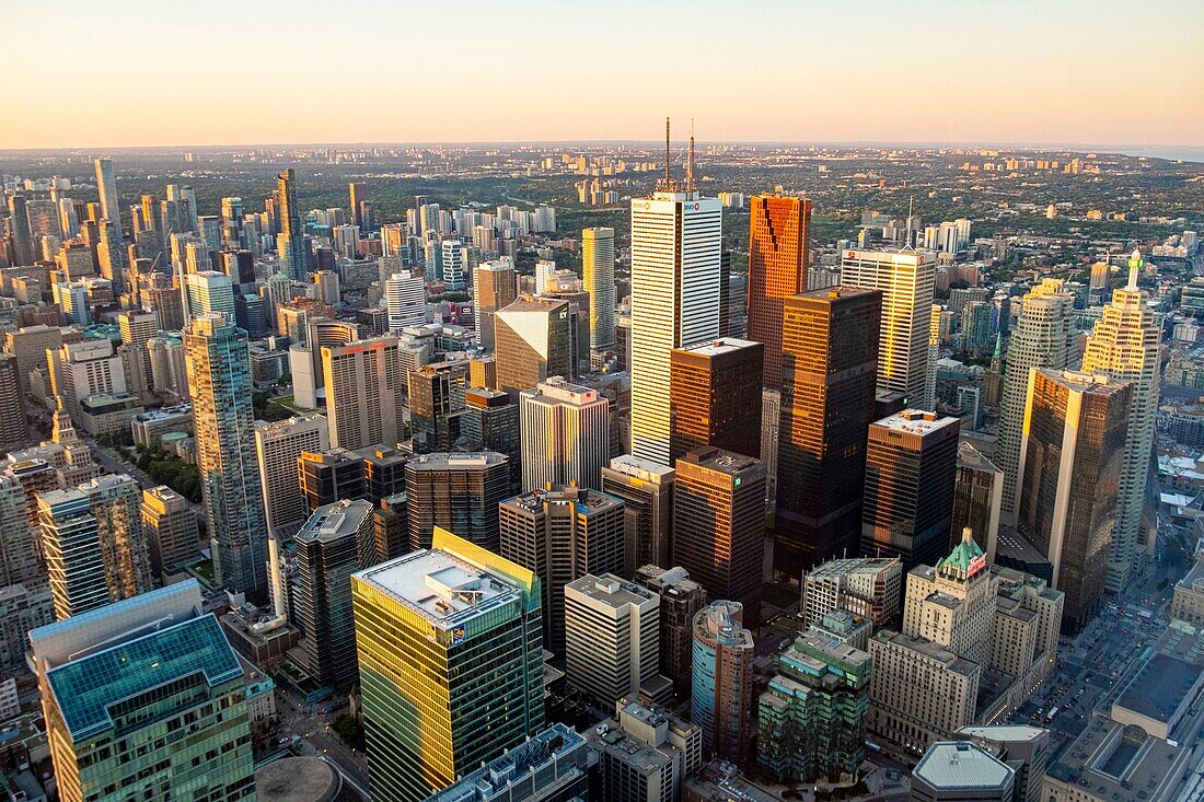 Kanada,Provinz Ontario,Toronto,Überblick vom CN-Tower