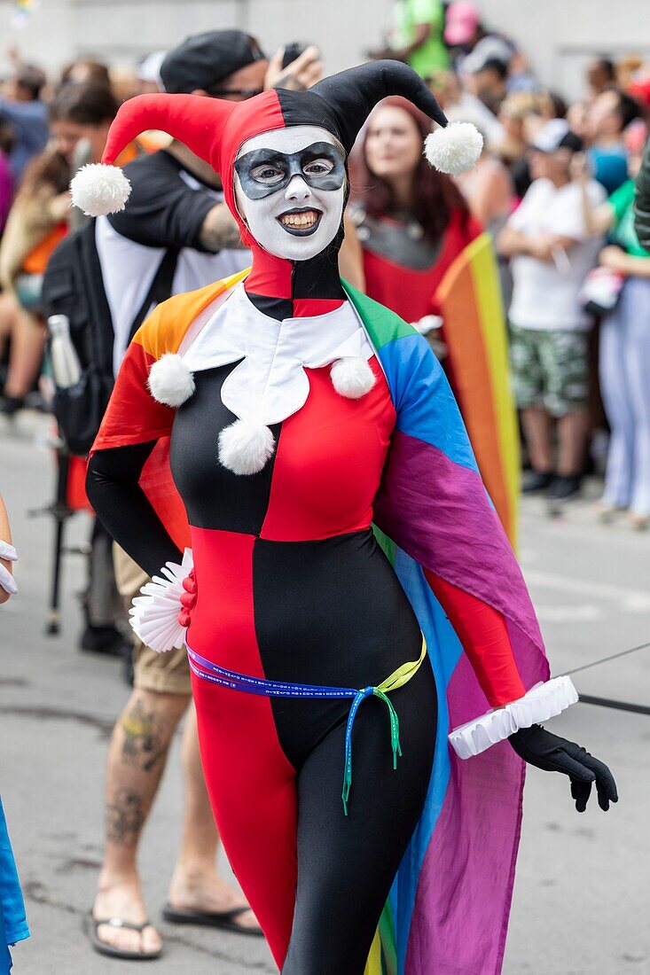 Canada, Province of Quebec, Montreal, Montreal Pride Festival, Final Parade, LGBTQIA+ Community ((lesbian, gay, bisexual, trans, queer, intersex, asexual))