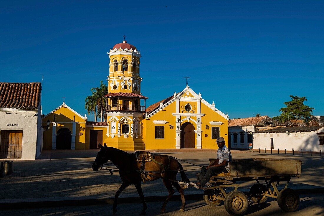 Kolumbien,Bolivar,Santa Cruz de Mompox,Weltkulturerbe der UNESCO,Kirche Santa Barbara,aus dem 17.