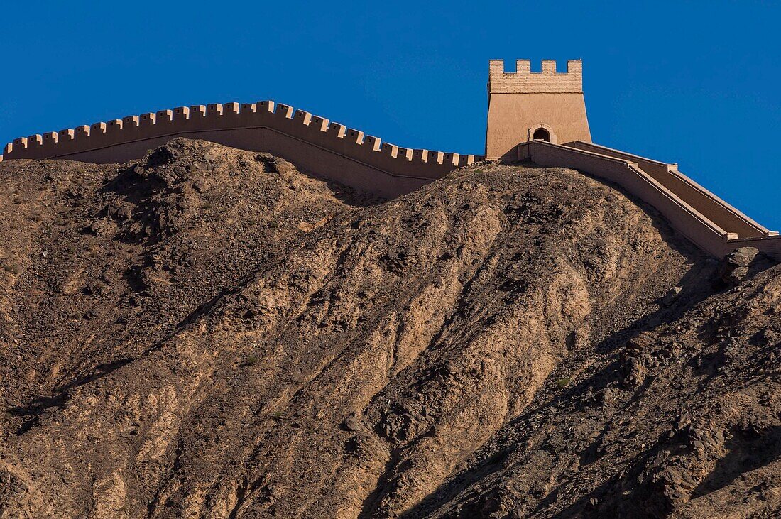 China,Provinz Gansu,Jiayuguan,Große Mauer von Xuan Bi