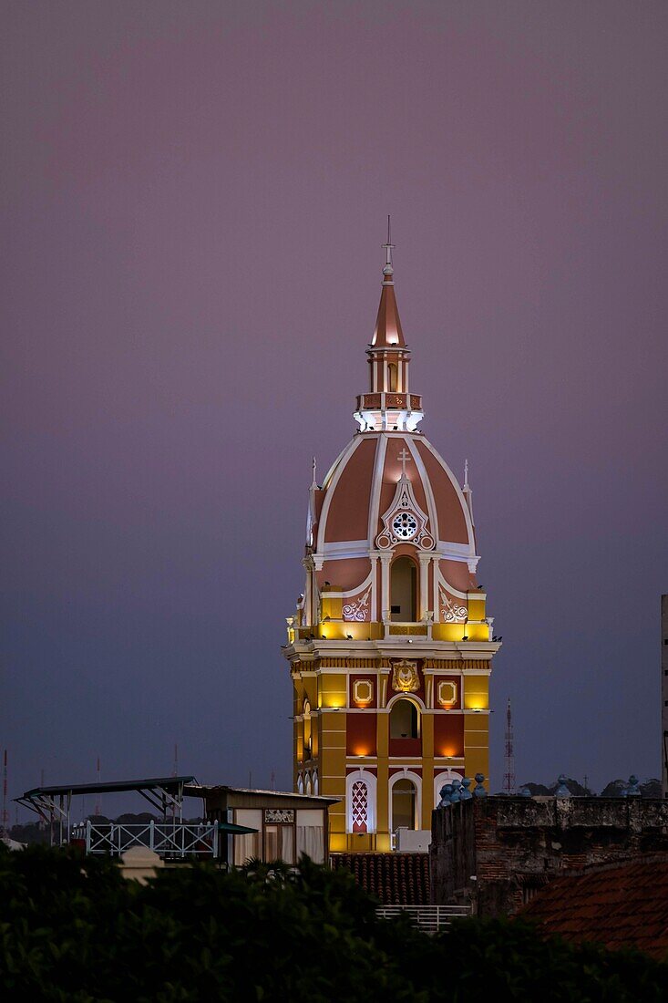 Colombia, Bolivar Department, Cartagena of the Indies, colonial center registered World Heritage bu UNESCO, Basilica Minor cathedral