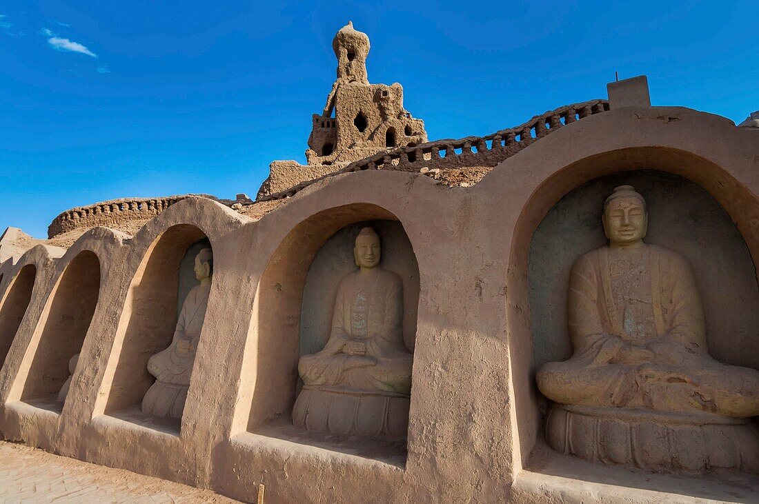 China,Autonome Region Xinjiang,Turfan oder Turpan,Flammende Berge,altes buddhistisches Heiligtum von Beziklik