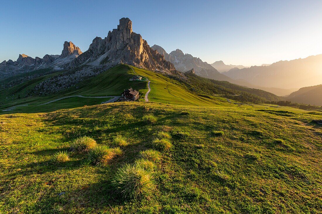 Italy, Veneto, Belluno province, Dolomites, UNESCO World Heritage Site, Passo Giau Pass or Santa Lucia Pass (2462 m)