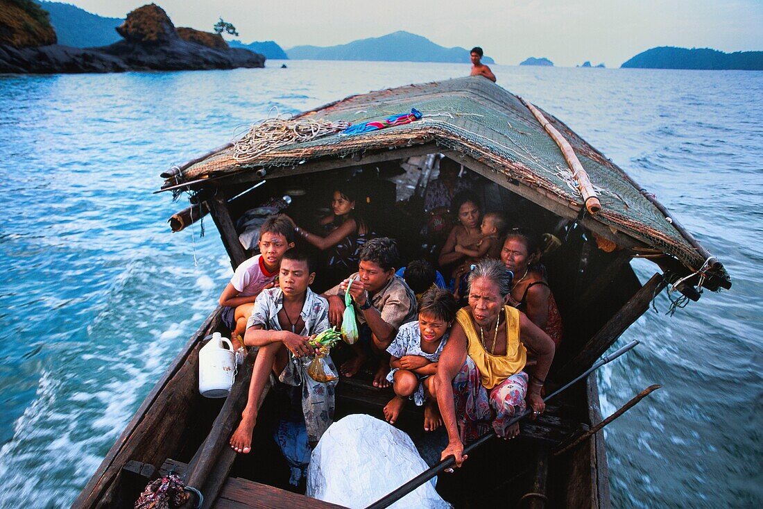 Thailand, Mergui Archipelago, the Moken are among the last nomads of the sea