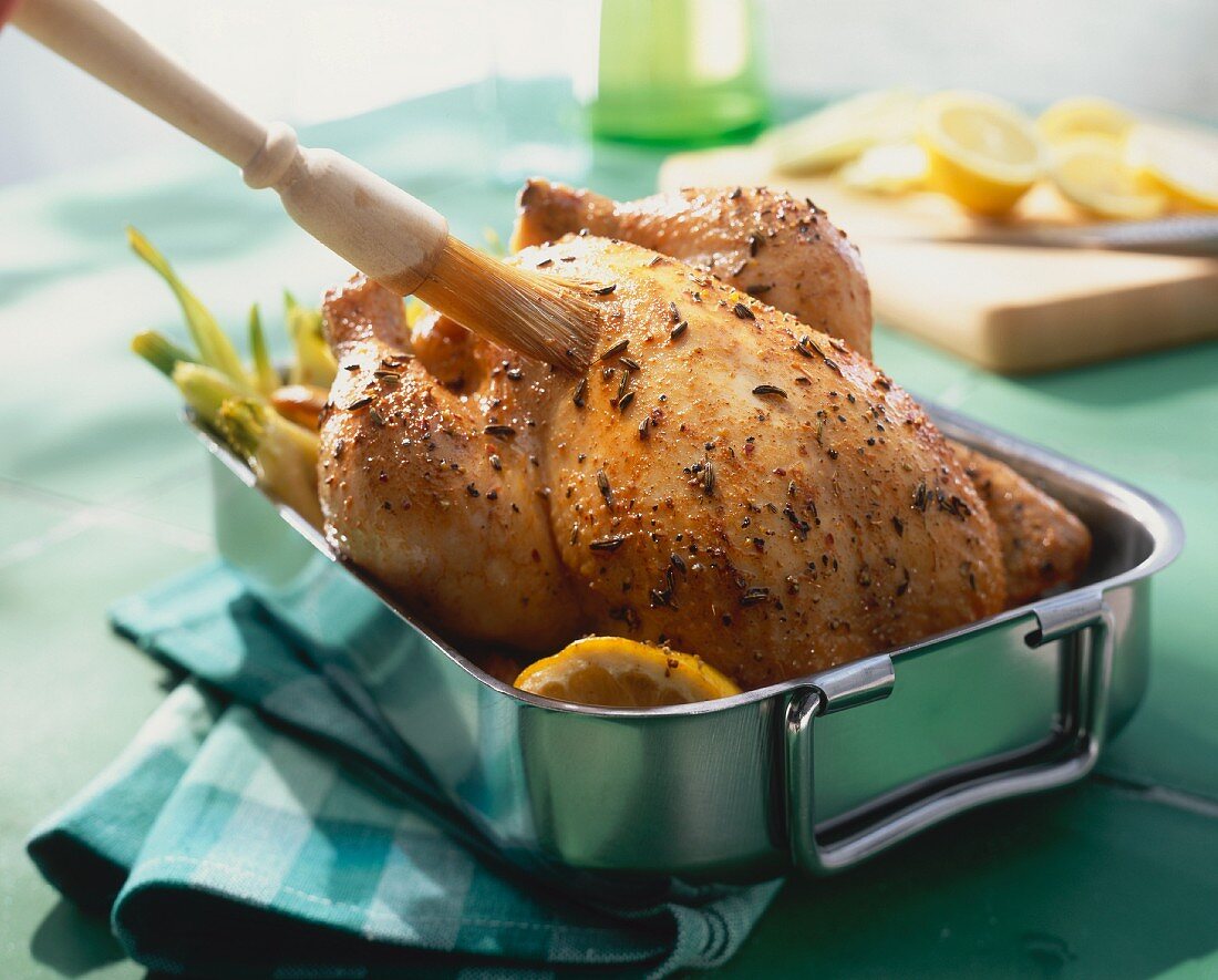 Roasted Chicken in a Pan