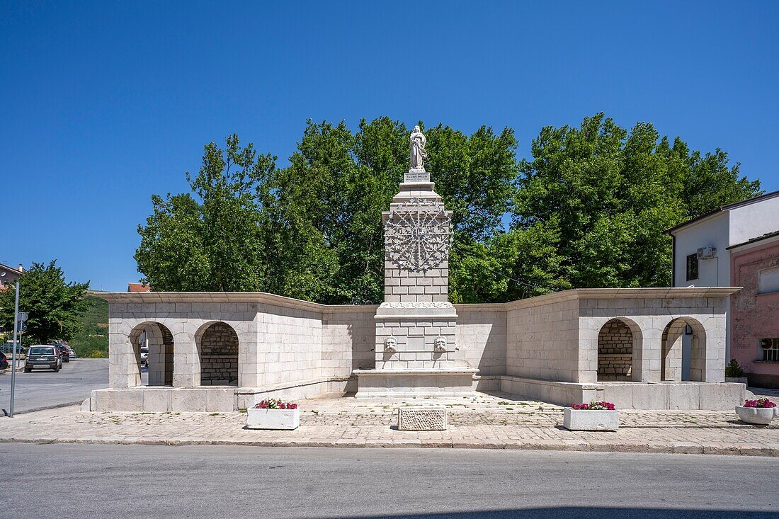 Fountain of the Immaculate Conception, Frosolone, Isernia, Molise, Italy, Europe