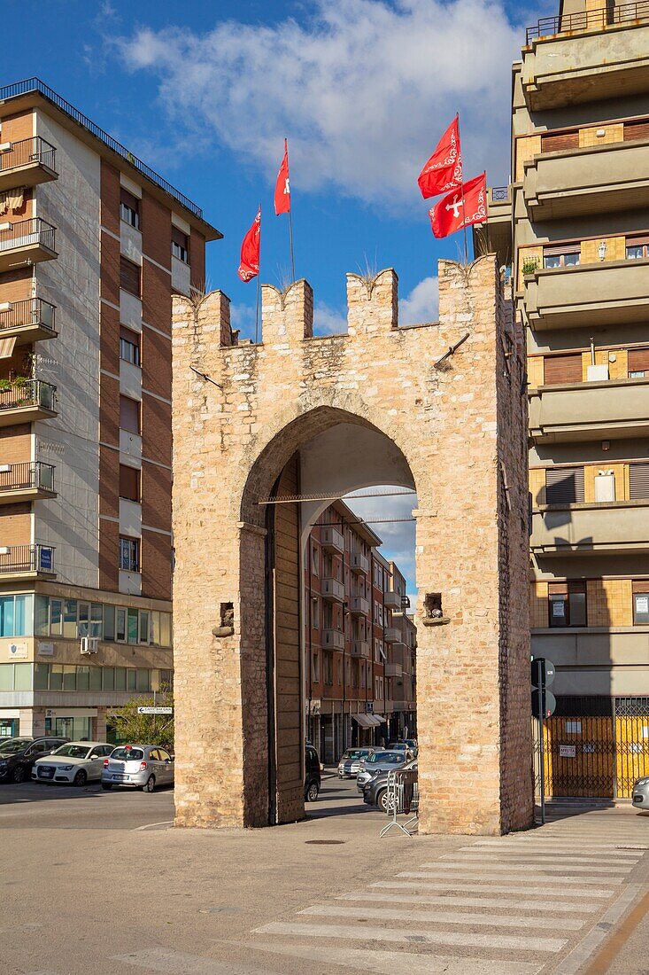 Porta San Felicianetto, Foligno, Perugia, Umbria, Italy, Europe