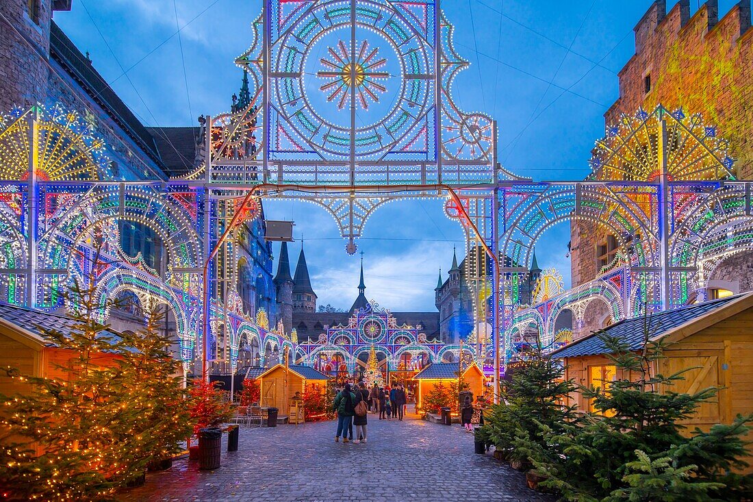 Weihnachtsmarkt im Landesmuseum,Zürich,Schweiz,Europa