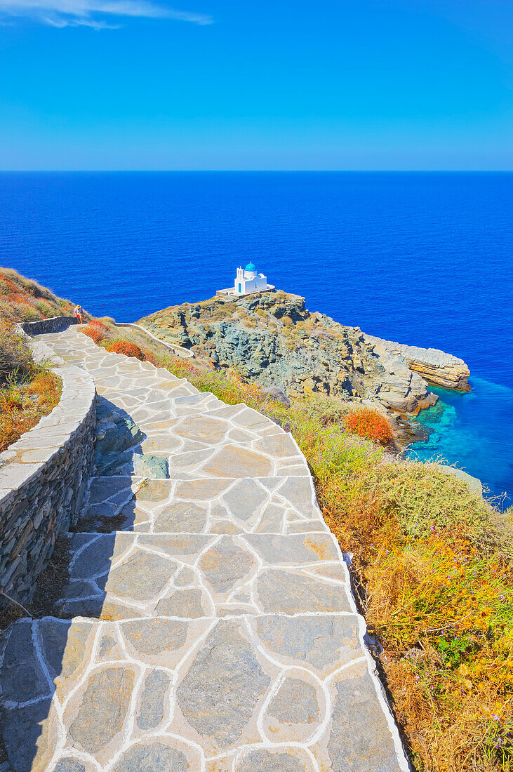 Seven Martyrs Church, Kastro, Sifnos Island, Cyclades, Greek Islands, Greece, Europe