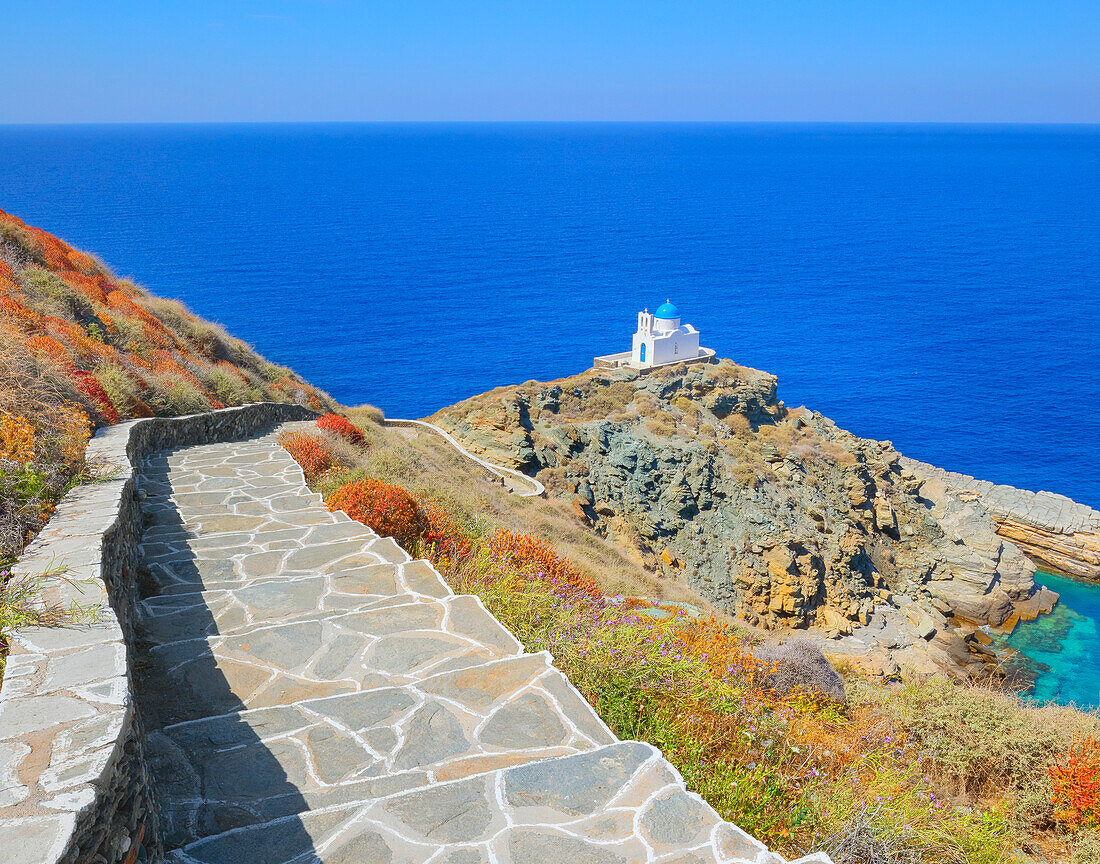 Kirche der Sieben Märtyrer,Kastro,Insel Sifnos,Kykladen,Griechische Inseln,Griechenland,Europa