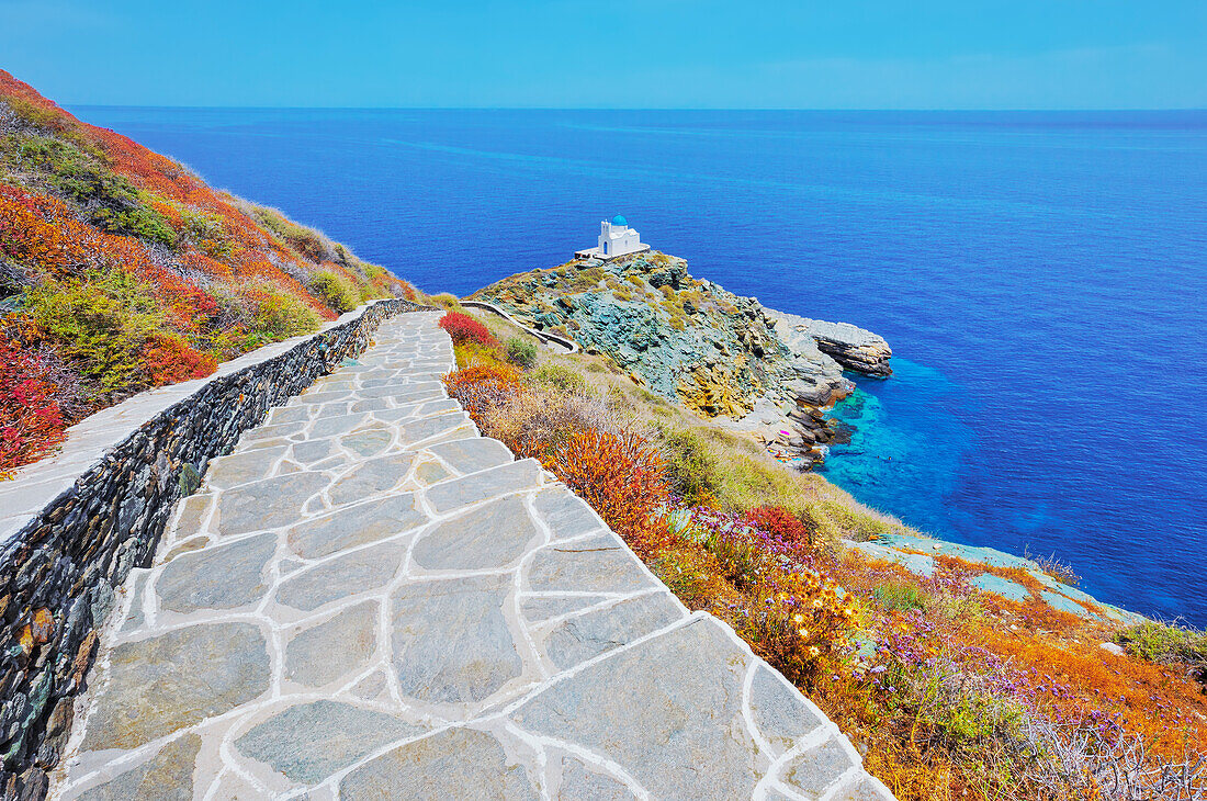 Kirche der Sieben Märtyrer,Kastro,Insel Sifnos,Kykladen,Griechische Inseln,Griechenland,Europa